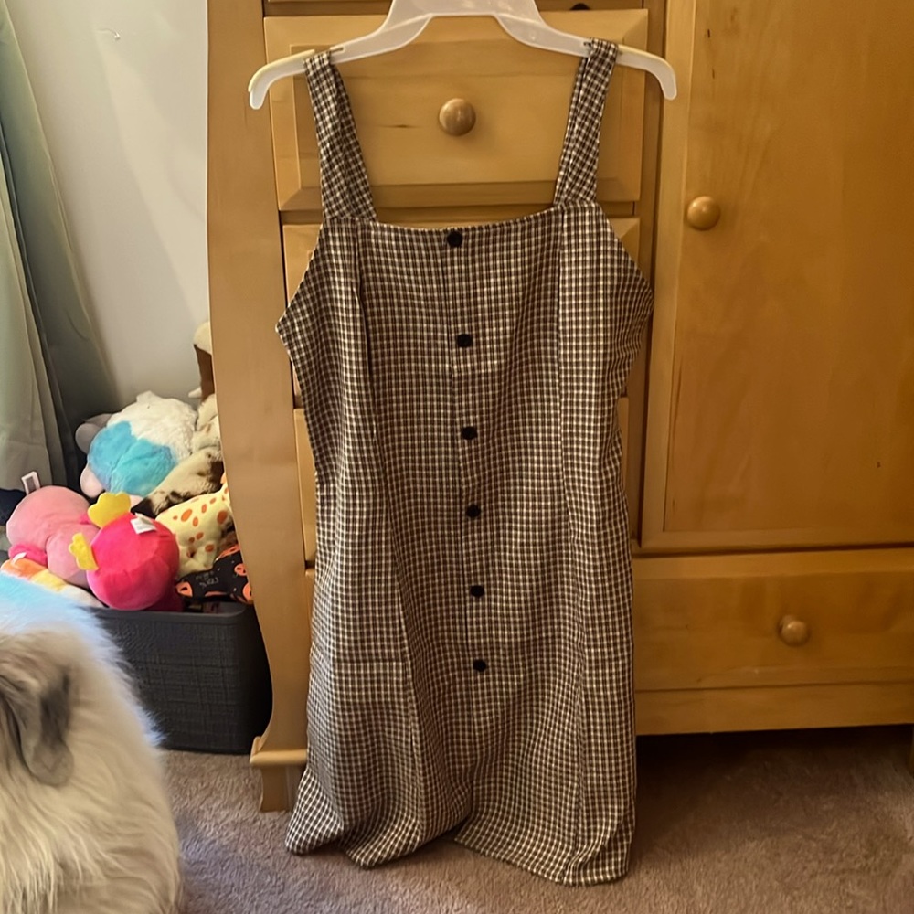Checkered Body Con Romwe Dress
